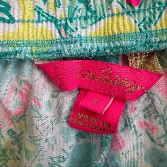Lilly Pulitzer draw string Palm Beach Rayon Shorts - Picture 6 of 7